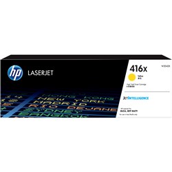 HP 416X LaserJet Toner Cartridge High Yield Yellow W2042X