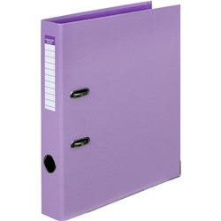ColourHide Half Lever Arch Binder A4 50mm PE Purple 