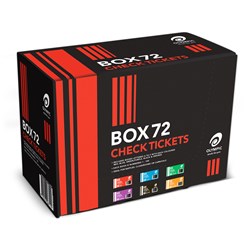 Olympic Check Ticket Books 1-100 Assorted Box Of 72 