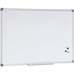 OPW Whiteboard 1800 x 900mm Aluminium Frame  