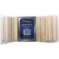Writer Breakroom Eco Disposable Wooden Stirrers 114mm Pack Of 1000