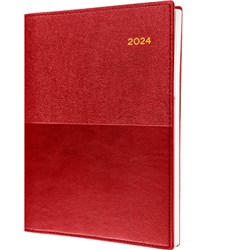 Collins Vanessa Diary A6 Day To Page Red