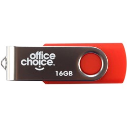 Office Choice USB Drive 2.0 16GB Rotating Silver