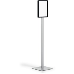 Durable Floorstand Info Stand Basic A4 Silver 