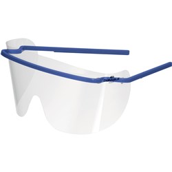 Durable Safety Glasses Blue Frame Clear Shield Pack Of 25 