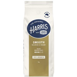 Harris Smooth Medium Roast Coffee Beans 1kg 