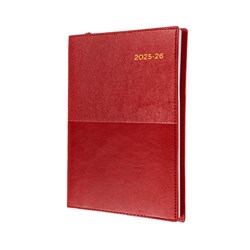 Collins Vanessa Financial Year Diary A5 Week To View Red