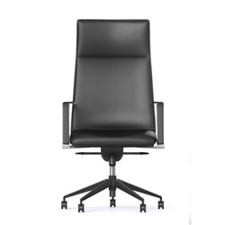 Rapidline Mirage Executive Chair High Back With Arms Black Leather