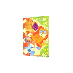 Collins Bella Ramsey Cat Diary A5 Week To View Picnic 