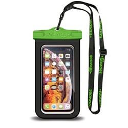 Seawag Elementproof Waterproof Phone Case Universal Fit Up To 6.9 Inch Black And Green
