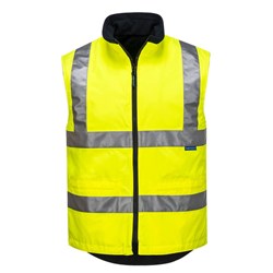 Portwest Hi-Vis Reversible Vest Small Yellow 