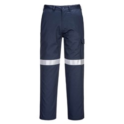 Portwest Bizflame FR Cargo Pants With Tape Size 33 Tall Navy