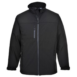 Portwest Softshell Jacket 3 Layer Large Black 