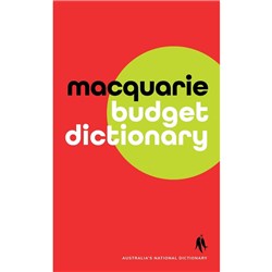Macquarie Budget Dictionary 9th Edition 