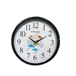 Bibbulmun Wall Clock 30cm Diameter Black Frame 