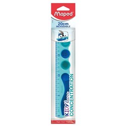 Maped Kidy Learn Concentration Fidget Ruler 20cm Blue 
