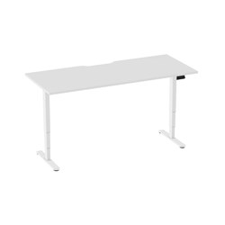 Ergovida Electric Sit-Stand Desk Dual Motor Scallop Top 1800Wx750Dx600-1250mmH Wht/Wht