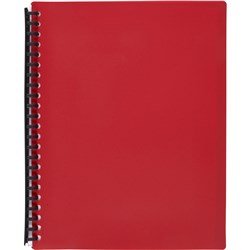 Marbig Display Book A4 Refillable 40 Pocket Red 