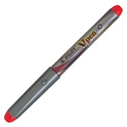 Pilot V Pen SVP-4M Fountain Pen Disposable 1.0mm Medium Red