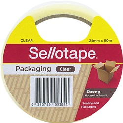 Sellotape Packaging Tape 24mmx50m Hot-Melt Adhesive Clear