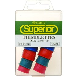 Esselte Superior Thimblettes Assorted Sizes Box of 10 Assorted