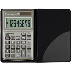 Canon LS-63TG Pocket Calculator 8 Digit Silver