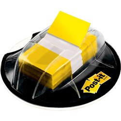 Post-It 680-HVYW Flags & Desk Grip Dispenser 25x43mm Inc. Yellow Flags Pack of 200