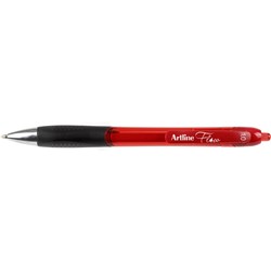 Artline Flow Pen Retractable Gel Ink 1mm Red  