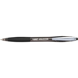 Bic Atlantis Comfort Grip Ballpoint Pen Retractable Medium 1mm Black