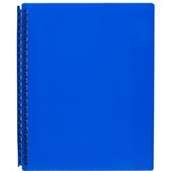 Marbig Display Book A4 Refillable 20 Pocket Blue 