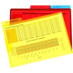 Marbig Letter Files A4 With Secure Flap And Tab Assorted Colours Pack Of 3