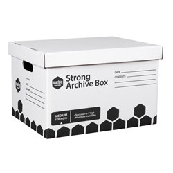 Marbig Enviro Strong Archive Box 320W x 420D x 260mmH White
