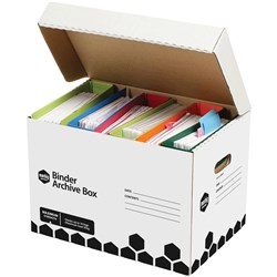 Marbig Enviro Binder Archive Box Hinged Lid 345W x 480D x 330mmH White