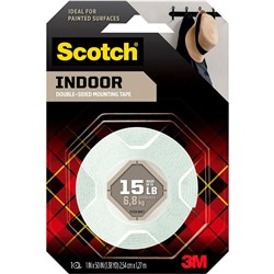 Scotch 114 Mounting Tape 2.5cmx1.3m Indoor Strip 