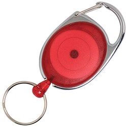 Rexel Snap Lock Key Holder Retractable 60cm Red 