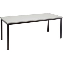 Rapidline Steel Frame Table 1500W x 750D x 730mmH Grey Top Black Frame