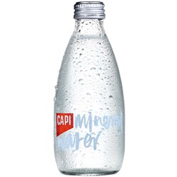 CAPI Sparkling Mineral Water 250ml Glass Bottle Pack Of 24 