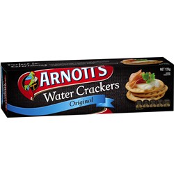 Arnott's Water Crackers Original Biscuits 125gm  