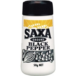 Saxa Ground Black Pepper 50g      