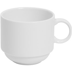 Connoisseur A-La-Carte Stackable Cups 225ml White Set of 6