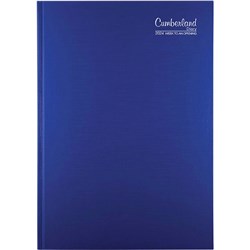 Cumberland Premium Diary A4 Week To View Blue