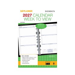 Debden Dayplanner Refill Desk 140 x 216mm Dated Week To View