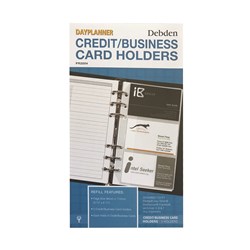 Debden Dayplanner Refill Credit/Business Card Holder Personal Edition 172X96mm