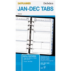 Debden Dayplanner Refill Jan-Dec Tabs  Personal Edition 175x96mm