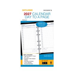 Debden Dayplanner Refill Personal 96 x 172mm Dated Day To Page
