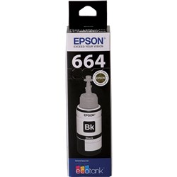 Epson T664 EcoTank Ink Refill Bottle Black