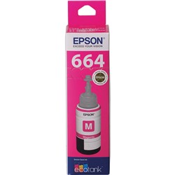 Epson T664 EcoTank Ink Refill Bottle Magenta