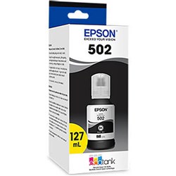 Epson T502 EcoTank Ink Refill Bottle 127ml Black