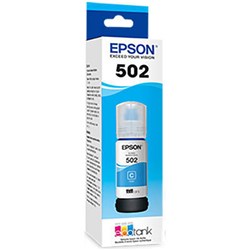 Epson T502 EcoTank Ink Refill Bottle 70ml Cyan