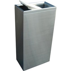 Compass Rectangular Swing Top Bin 40 Litres Stainless Steel  